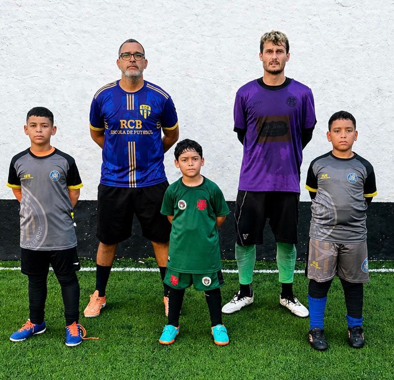 Grupo de atletas em treino no RCB Rio do Ouro
