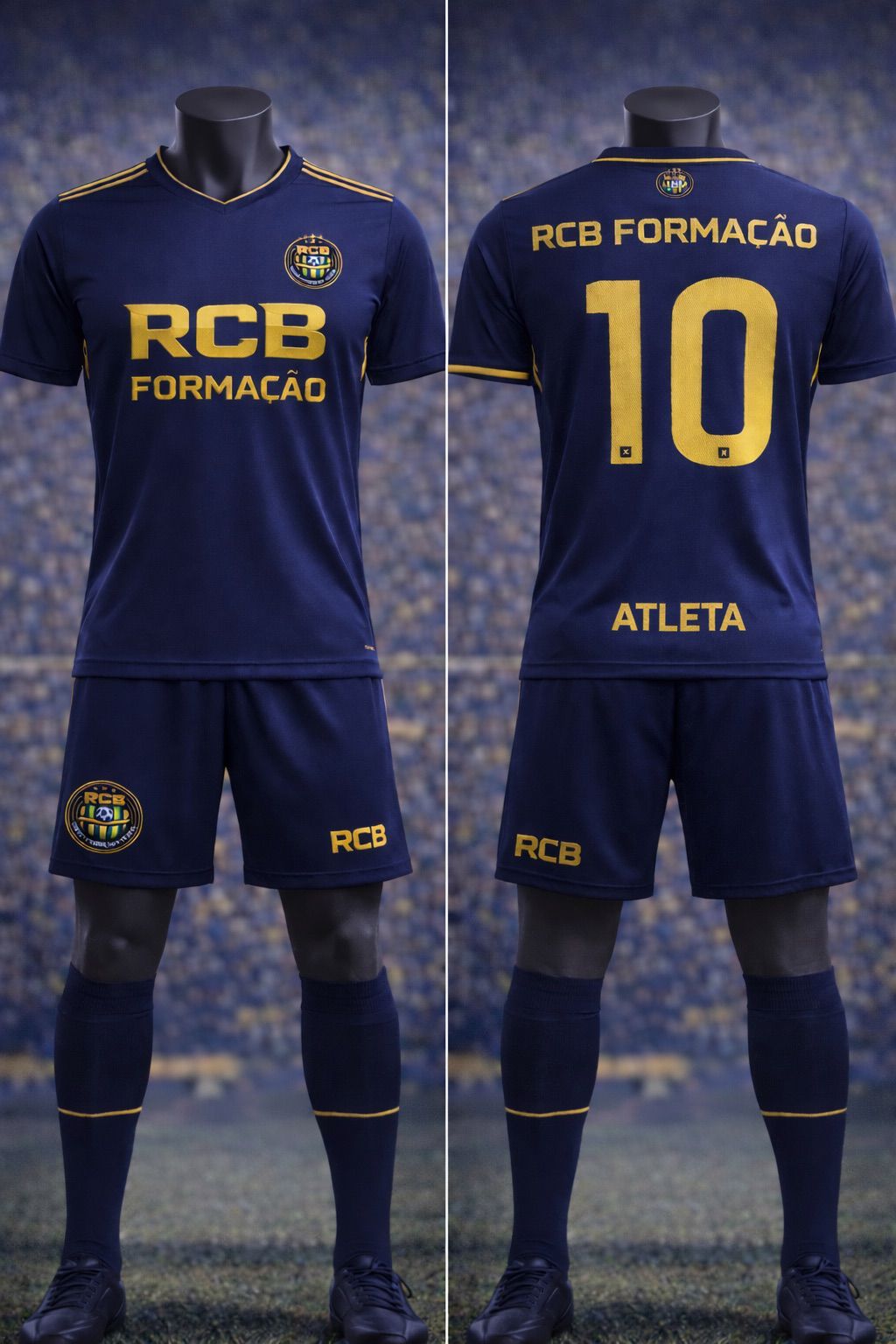 Uniforme oficial RCB · Escola de Futebol e Formação de Goleiros